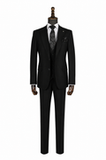 The Onyx Three-Piece Black Suit