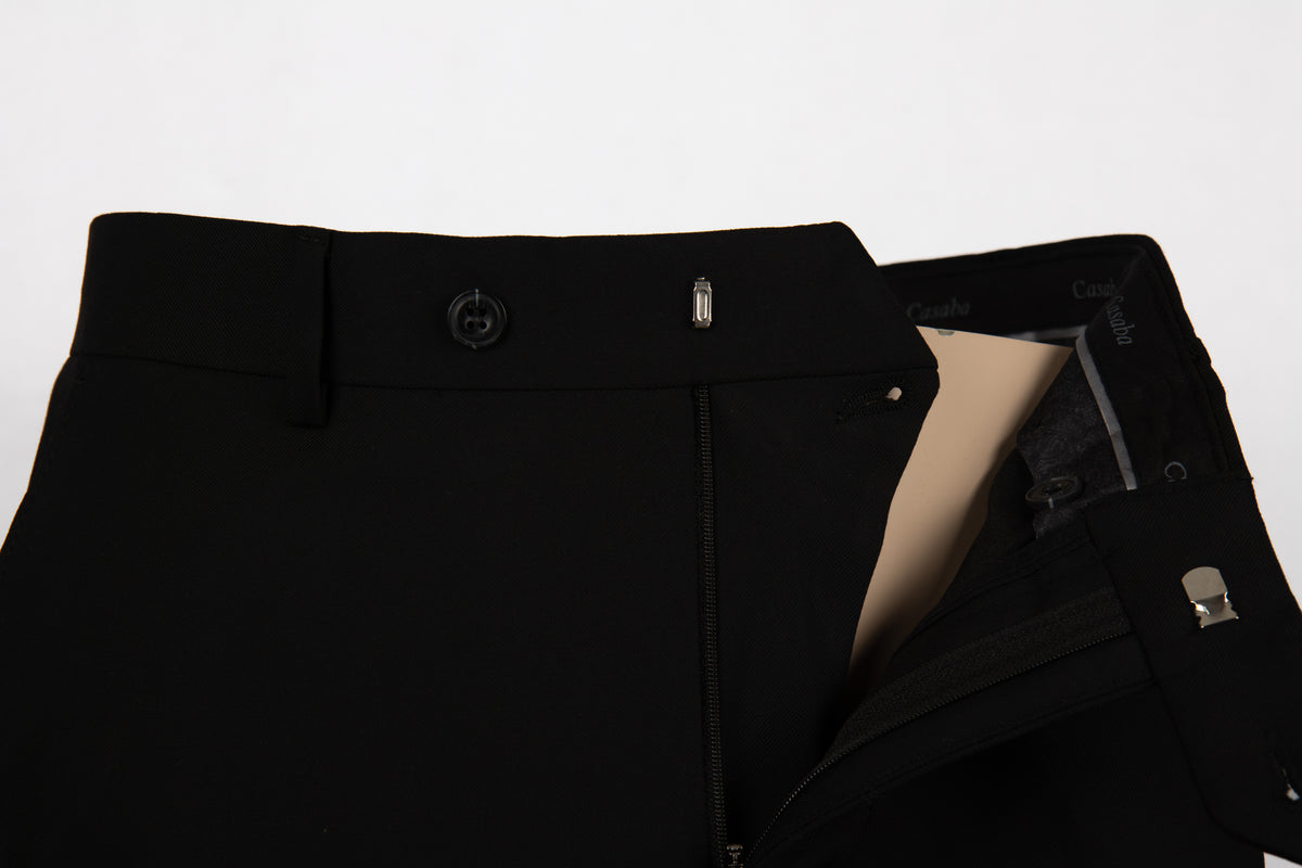 The Onyx Three-Piece Black Suit