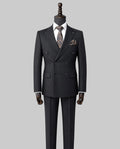 Black Double-Breasted Suit — The Monaco