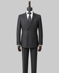 Grey Double-Breasted Suit — The Kensington