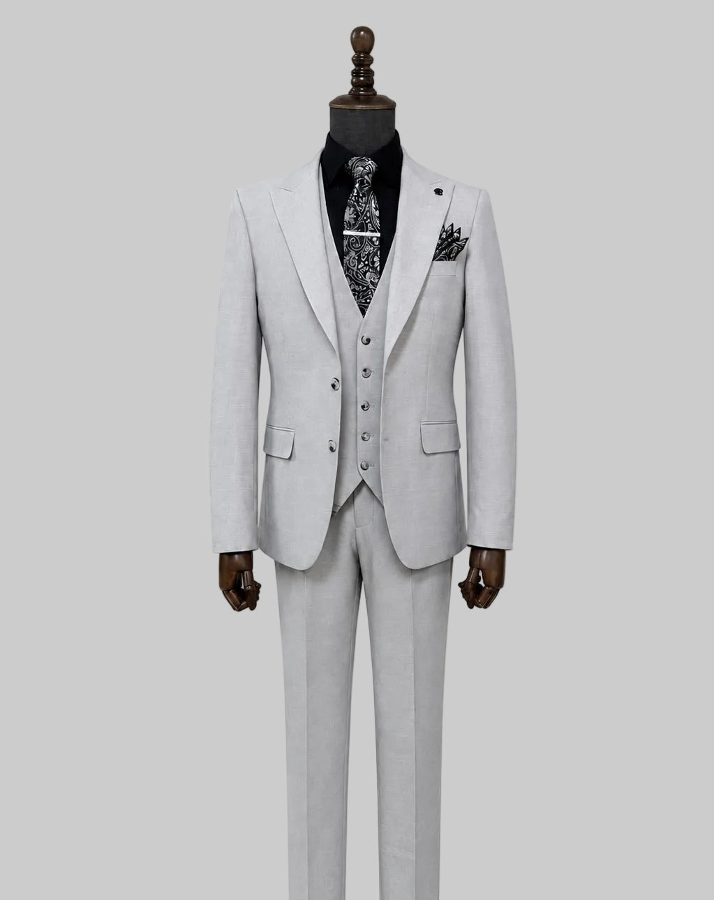 Grey 3-Piece Suit — The Silverton