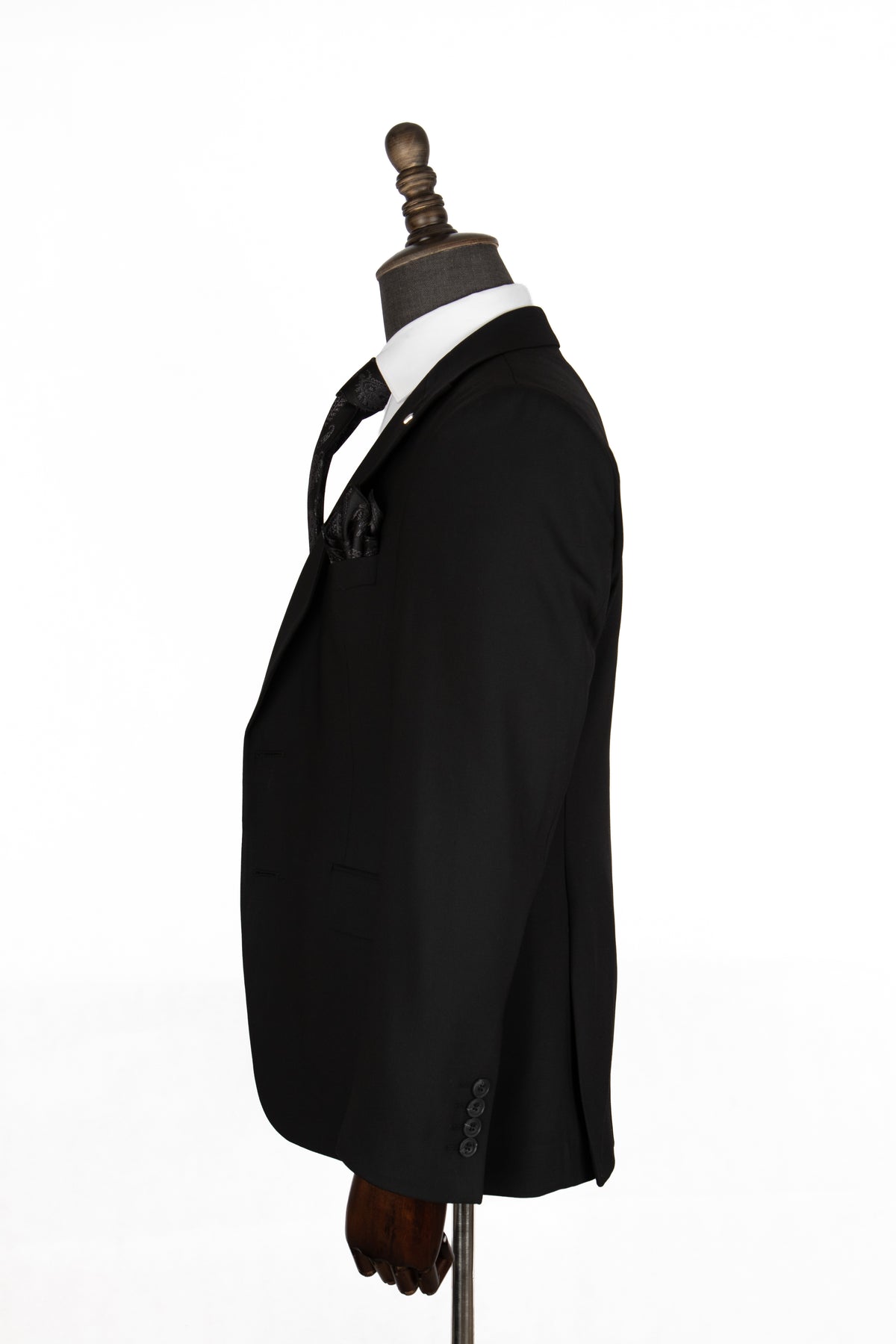 The Onyx Three-Piece Black Suit