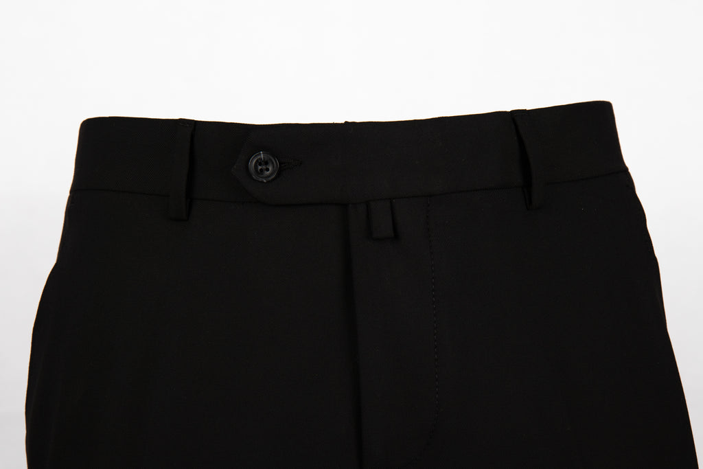 Black Slim-Fit Tailored Trousers
