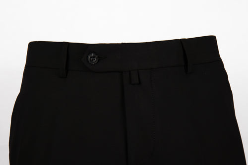 Black Slim-Fit Tailored Trousers