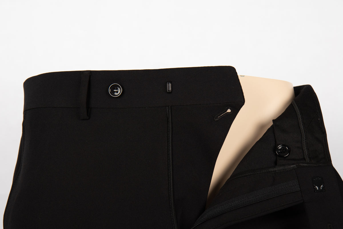 The Regent Black Double-Breasted Suit