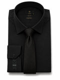 Black Slim-Fit Non-Iron Dress Shirt