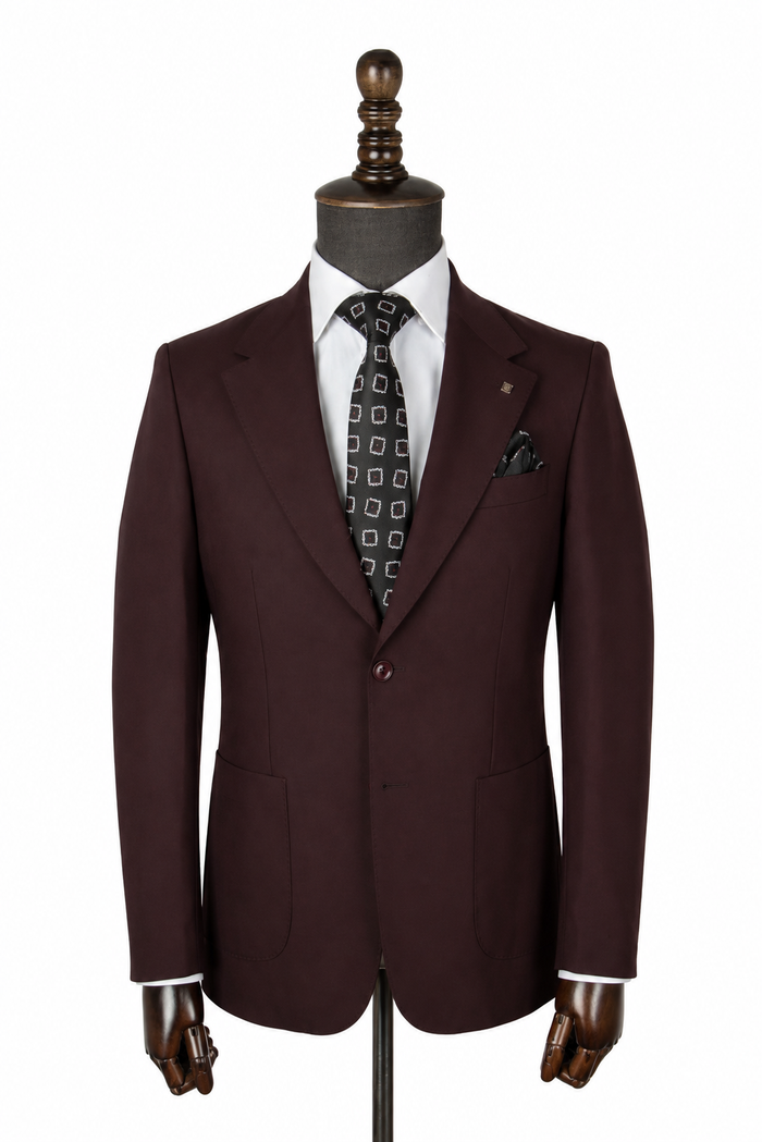 Bordeaux Signature Suit Jacket