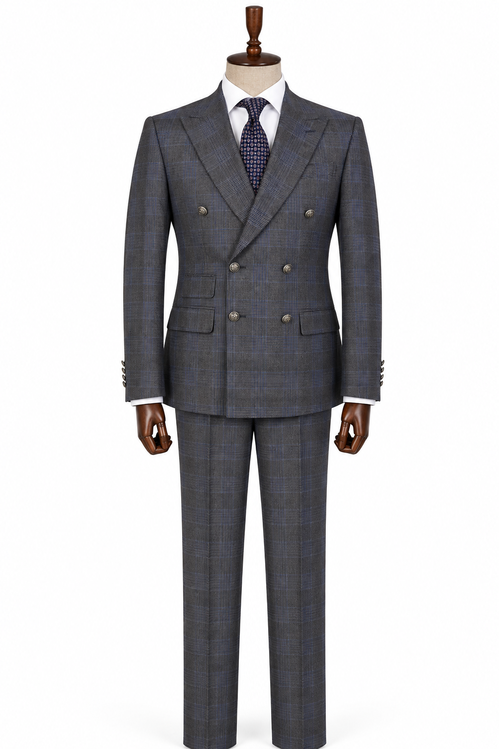 The Charcoal Check Double-Breasted Suit