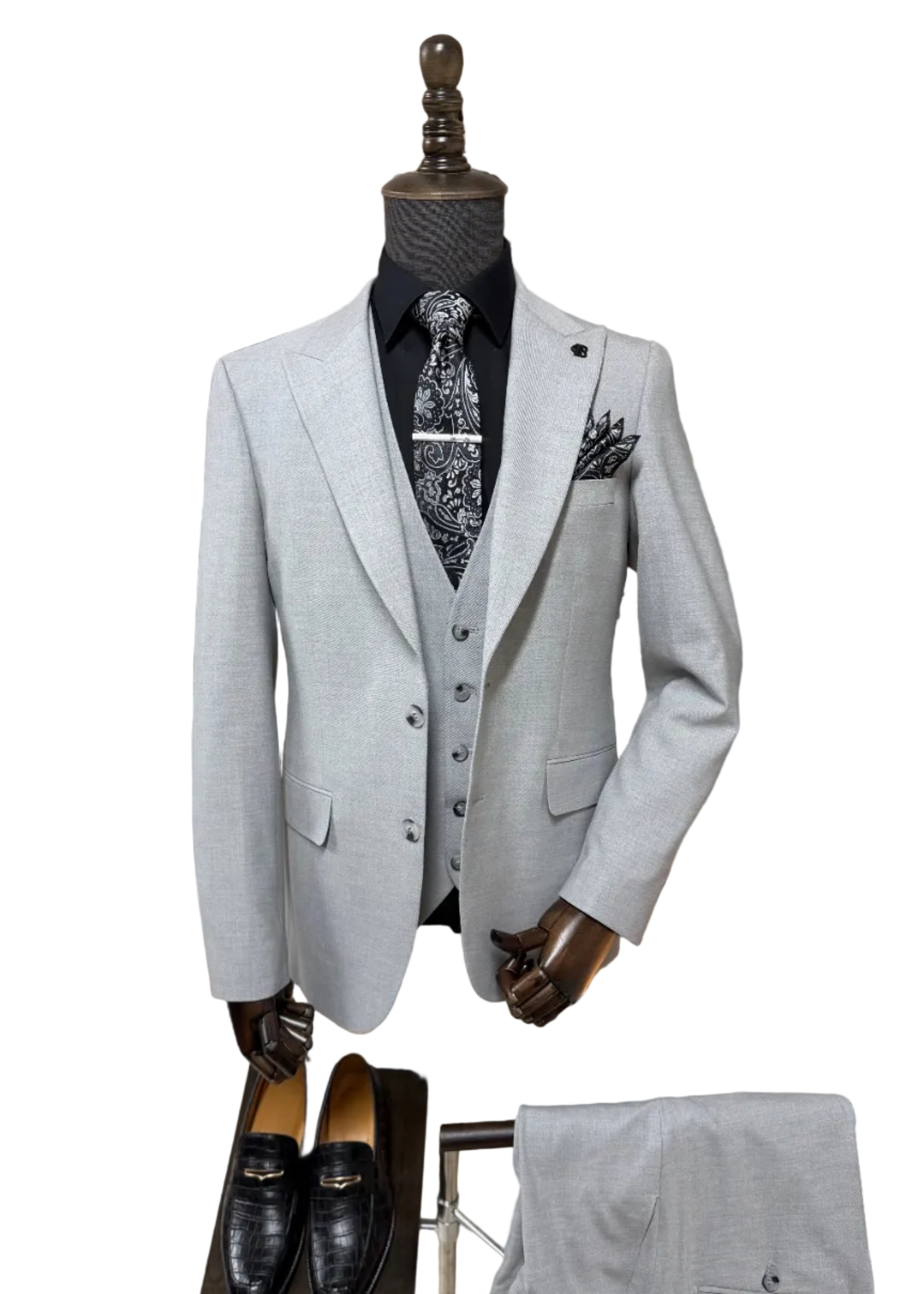 Grey 3-Piece Suit — The Silverton