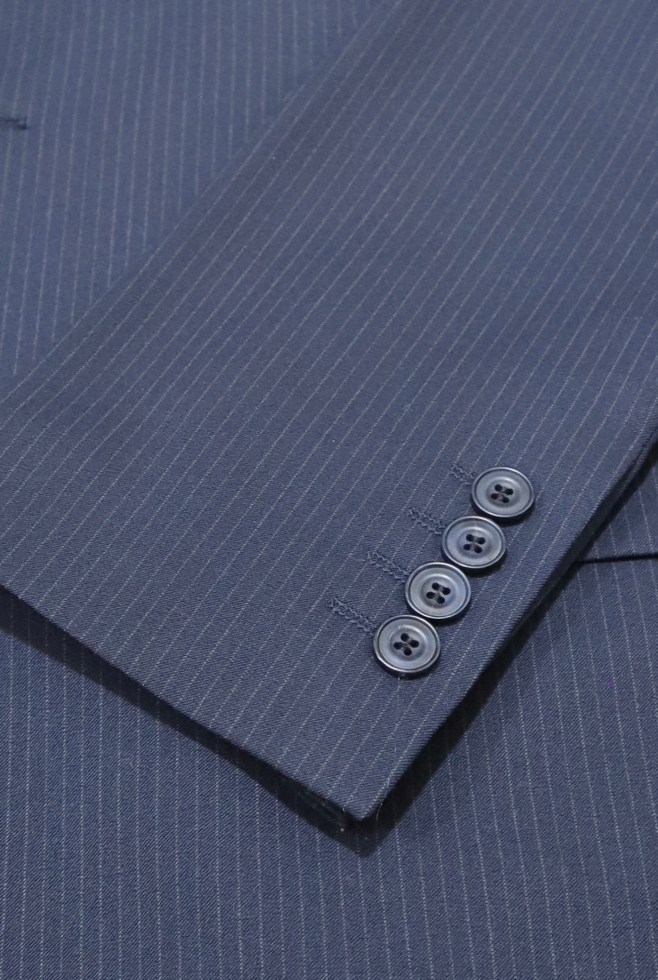 Navy Double-Breasted Suit — The Wellington