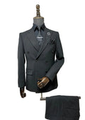 Black Double-Breasted Suit — The Monaco